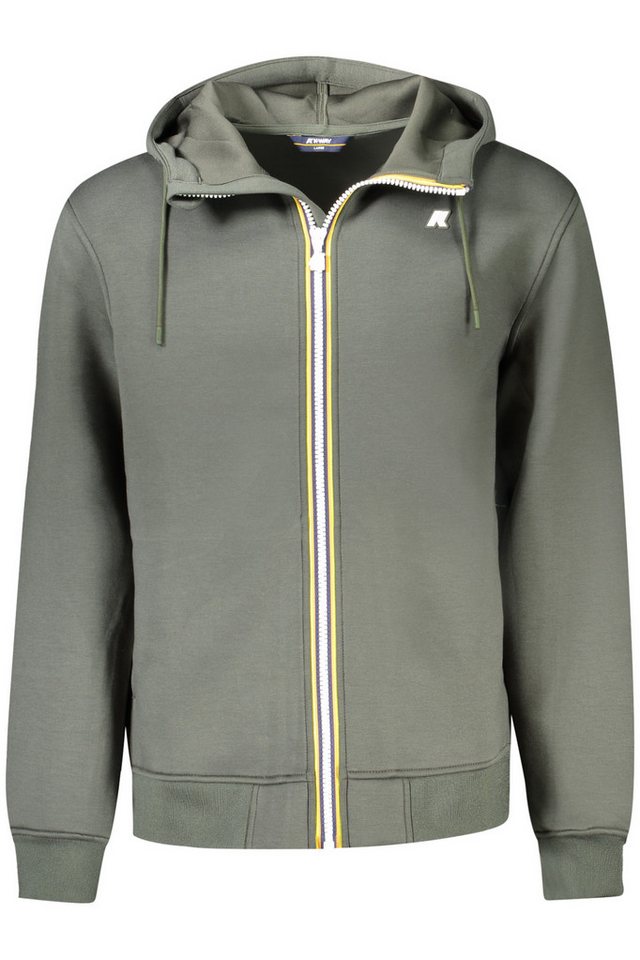 K-WAY Outdoorjacke Sportjacke Herren grün: Kapuze, Reißverschluss, Kontrastdetails von K-WAY