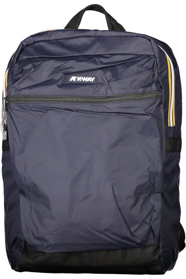K-WAY Rucksack, Stilvoller blauer Damenrucksack mit Laptopfach & smarten Details von K-WAY