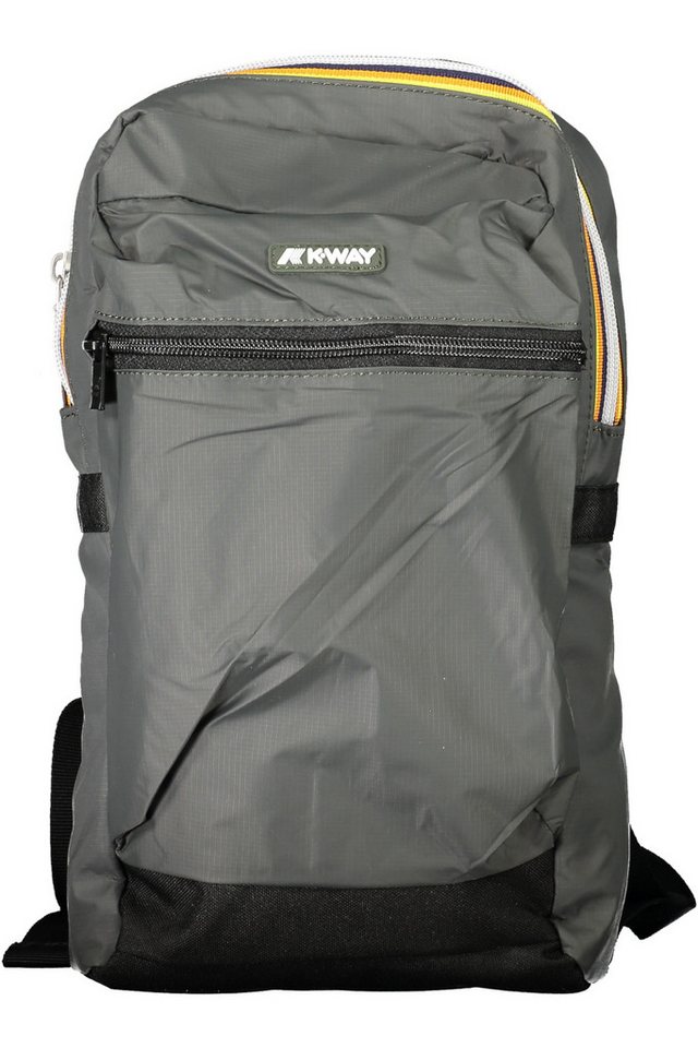 K-WAY Rucksack, Vielseitiger Herren-Rucksack in Grün mit Multifächern und Komfortrie von K-WAY