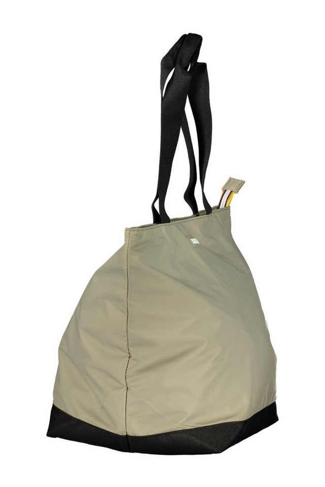 K-WAY Umhängetasche, Stilvolle graue Schultertasche mit Kontrastdetails und Reißverschluss von K-WAY