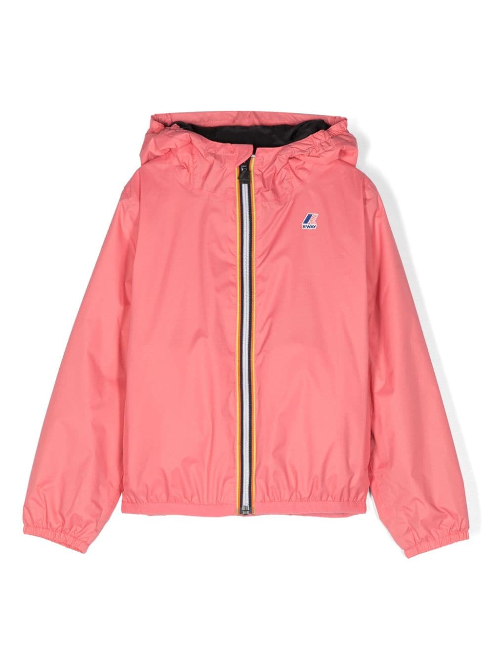 K Way Kids Kapuzenjacke mit Logo-Print - Rosa von K Way Kids