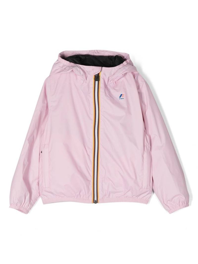 K Way Kids Kapuzenjacke mit Logo - Rosa von K Way Kids