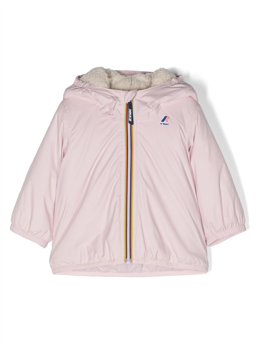 K Way Kids Le Vrai Claude 3.0 Kapuzenjacke - Rosa von K Way Kids