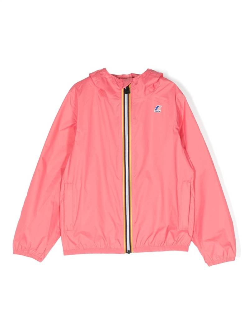 K Way Kids Le Vrai Kapuzenjacke - Rosa von K Way Kids