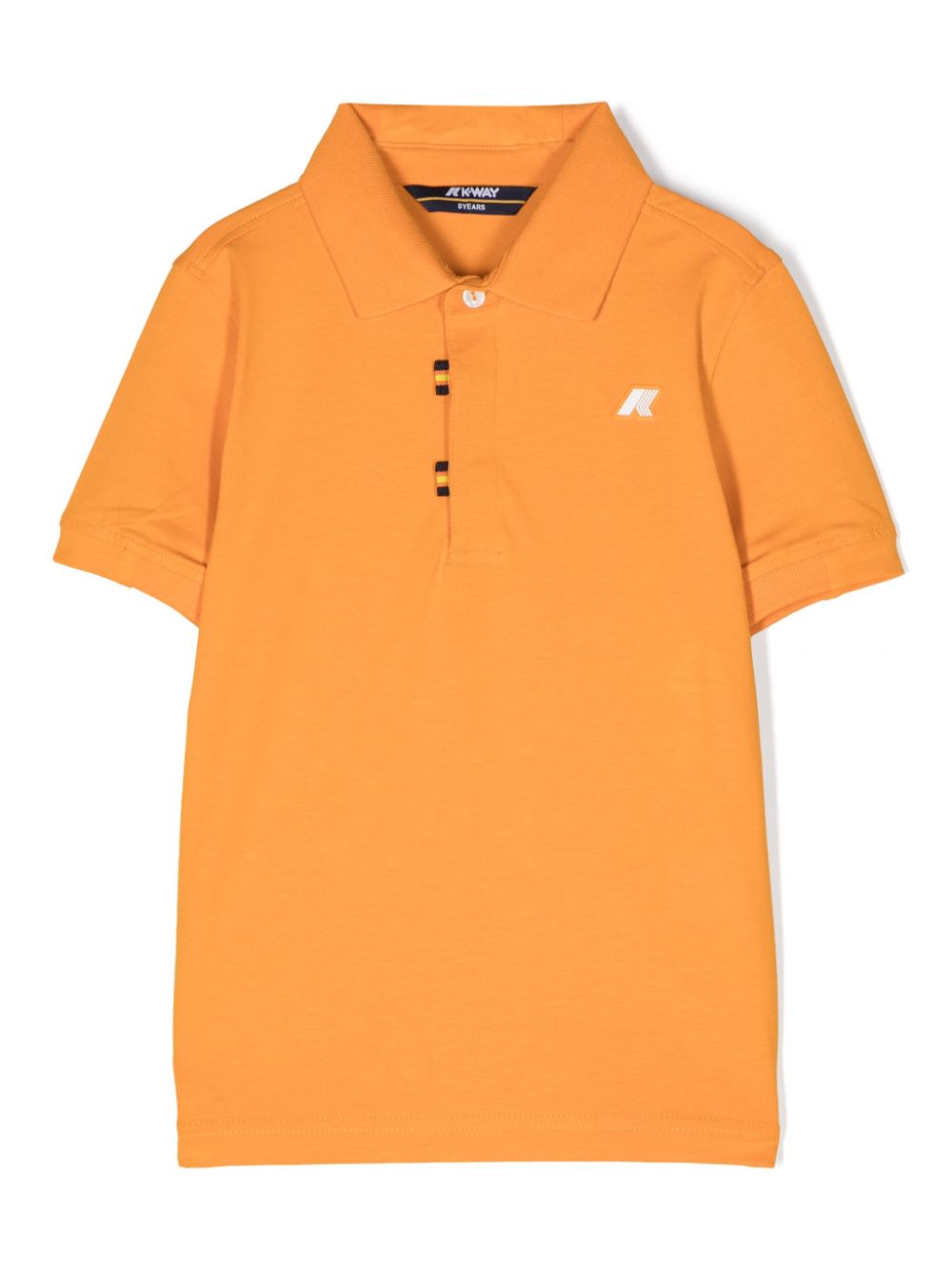 K Way Kids Poloshirt mit Logo-Patch - Orange von K Way Kids