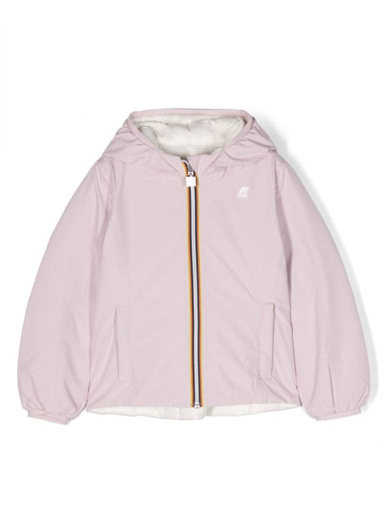 K Way Kids Jacke mit Logo-Patch - Rosa von K Way Kids