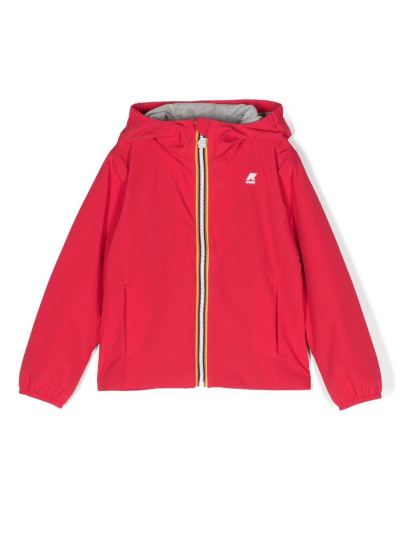 K Way Kids Jacke mit Logo-Patch - Rot von K Way Kids