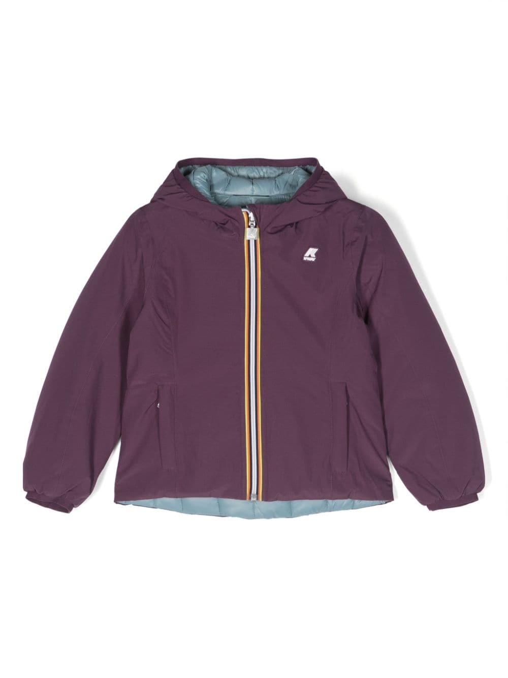 K Way Kids Wendbare Steppjacke - Violett von K Way Kids