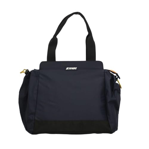 K-Way Bequeme, praktische und leichte Schultertasche mit Reißverschluss. Verfügt über ein großes Hauptfach, Innentasche mit Reißverschluss, Seitentaschen mit Beutel. 30 x 38 x 14 cm., blau von K-Way