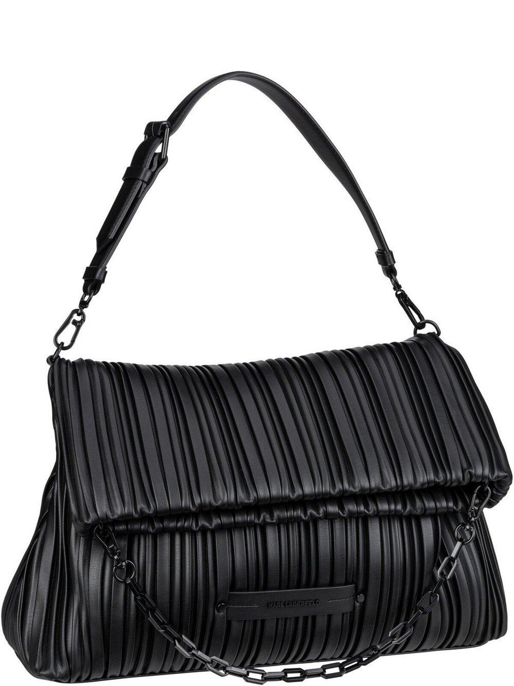 KARL LAGERFELD Handtasche Damen Kunstleder, schwarz KARL LAGERFELD Handtasche Damen Kunstleder, schwarz von K by KARL LAGERFELD