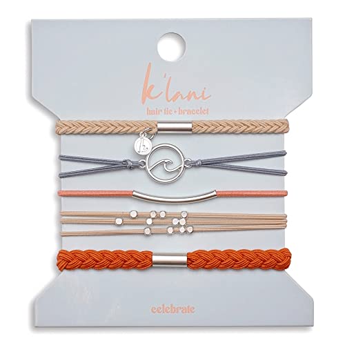 K'lani Celebrate Armbänder für Frauen - Elastische Armbänder und Boho Haargummis - Niedliche Haargummis für Frauen und Haargummis Accessoires - Stylischer Boho-Stil für Haar und Handgelenk - 5er Set K'lani Celebrate Armbänder für Frauen - Elastische Armbänder und Boho Haargummis - Niedliche Haargummis für Frauen und Haargummis Accessoires - Stylischer Boho-Stil für Haar und Handgelenk - 5er Set von K'lani