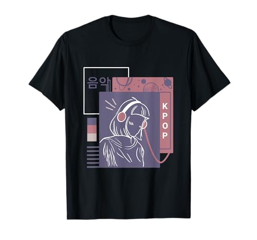 K-Pop Kult, Mädchen, koreanische Schrift T-Shirt K-Pop Kult, Mädchen, koreanische Schrift T-Shirt von K-pop cult motifs by Design Shopy