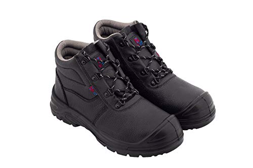 K & G seit 1948 Arbeitsstiefel NIZO NZ210 S1 SCHWARZ Arbeitsschuhe Gartenschuhe Kunststoffkappe Herrenschuhe Sicherheitsschuhe Stiefel Garten Herren (Numeric_45) von K & G seit 1948