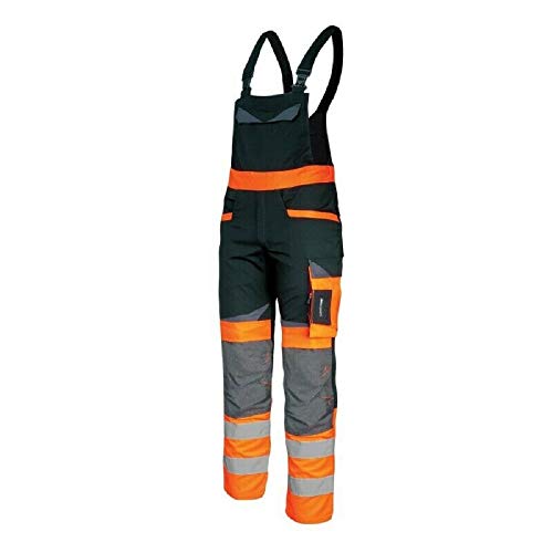 K&G Profi Latzhose Lahti PRO L40611 ORANGE Slim FIT Herrenlatzhose Beruflatzhose Schutzlatzhose Arbeitslatzhose Sicherheitshose Herren Hose Arbeitshose Warnhose (L) von K&G