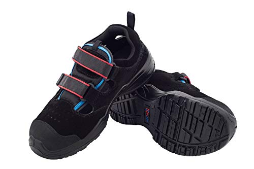 Leichte Arbeitssandale NIZO NZ010 S1 SRC Sicherheitsschuhe Schutz Stahlkappe Arbeitsschuhe Herren Damen Schuhe Sandale Gartenschuhe Herrenschuhe Damenschuhe Unisex (39 EU) von K & G seit 1948