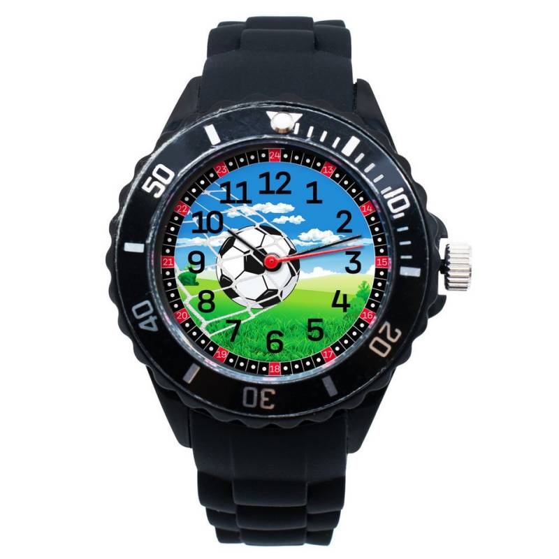 K&L Wall Art Quarzuhr Fußball Kinderuhr Analog Lernuhr Silikon Armbanduhr, Kinderarmbanduhr Jungenuhr Mädchenuhr von K&L Wall Art