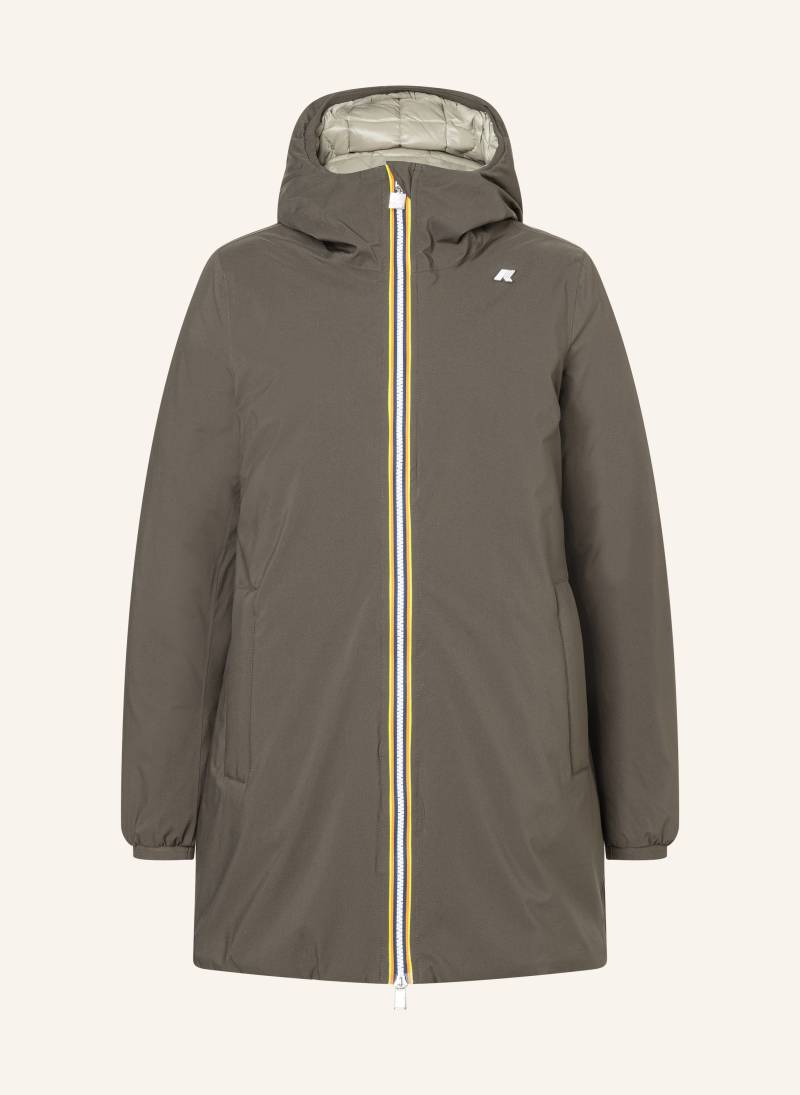 K-WAY Arbeitsjacke "K-Way Winterjacke SOPHIE ST THERMO DOUBLE zum Wenden" von K-way