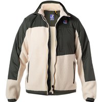 K-WAY Herren Blouson beige Teddyfell unifarben von K-way