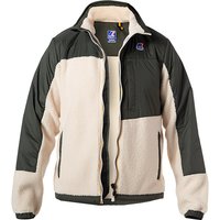 K-WAY Herren Blouson beige Teddyfell unifarben von K-way