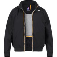 K-WAY Herren Blouson Schwarz Mikrofaser unifarben von K-way