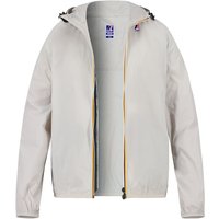 K-WAY Herren Regenjacke beige/Grau Mikrofaser unifarben von K-way