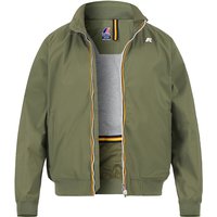 K-WAY Herren Blouson grün Mikrofaser unifarben von K-way