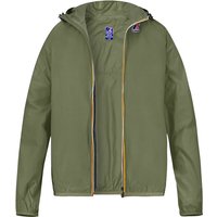 K-WAY Herren Regenjacke grün Mikrofaser unifarben von K-way