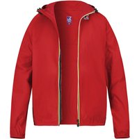 K-WAY Herren Regenjacke rot Mikrofaser unifarben von K-way