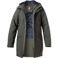 K-WAY Herren Parka grün Mikrofaser unifarben von K-way