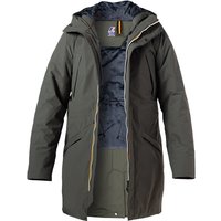 K-WAY Herren Parka grün Mikrofaser unifarben von K-way