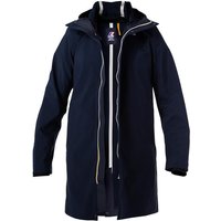 K-WAY Herren Regenjacke blau Mikrofaser unifarben von K-way