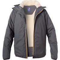 K-WAY Herren Regenjacke Grau Mikrofaser unifarben von K-way
