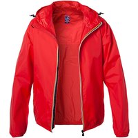 K-WAY Herren Regenjacke rot Mikrofaser unifarben von K-way