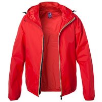 K-WAY Herren Regenjacke rot Mikrofaser unifarben von K-way