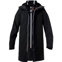 K-WAY Herren Regenjacke schwarz Mikrofaser unifarben von K-way