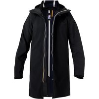 K-WAY Herren Regenjacke schwarz Mikrofaser unifarben von K-way