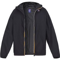 K-WAY Herren Regenjacke Schwarz Mikrofaser unifarben von K-way
