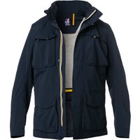 K-WAY Herren Jacke blau Mikrofaser unifarben von K-way