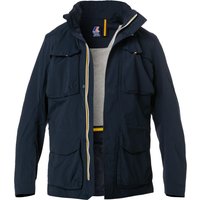 K-WAY Herren Jacke blau Mikrofaser unifarben von K-way