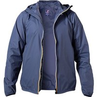 K-WAY Herren Regenjacke blau Mikrofaser unifarben von K-way