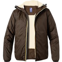 K-WAY Herren Regenjacke braun Mikrofaser unifarben von K-way