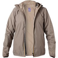 K-WAY Herren Regenjacke braun Mikrofaser unifarben von K-way