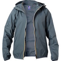 K-WAY Herren Regenjacke grau Mikrofaser unifarben von K-way