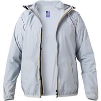 K-WAY Herren Regenjacke grau Mikrofaser unifarben von K-way