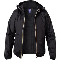 K-WAY Herren Regenjacke schwarz Mikrofaser unifarben von K-way