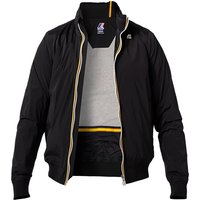 K-WAY Herren Blouson schwarz Mikrofaser unifarben von K-way