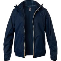 K-WAY Herren Regenjacke blau Mikrofaser unifarben von K-way