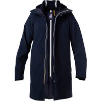 K-WAY Herren Regenjacke blau Mikrofaser unifarben von K-way