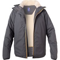 K-WAY Herren Regenjacke grau Mikrofaser unifarben von K-way