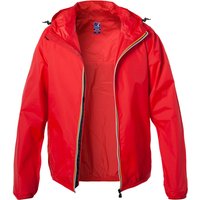 K-WAY Herren Regenjacke rot Mikrofaser unifarben von K-way